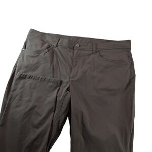 L.L.Bean Vista Camp Pants Mens 40x30 Brown Hiking Performance Stretch 513196